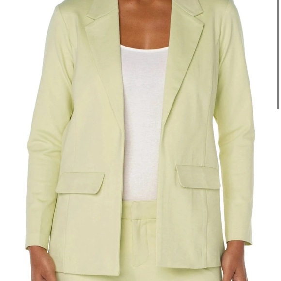 Liverpool Los Angeles Boyfriend Lemon Grass Blazer with Princes Dart women S - Picture 4 of 16